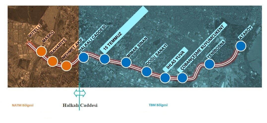 İKİTELLİ-ATAKÖY METRO HATTI’NDA TÜNEL KAZISI TAMAMLANIYOR