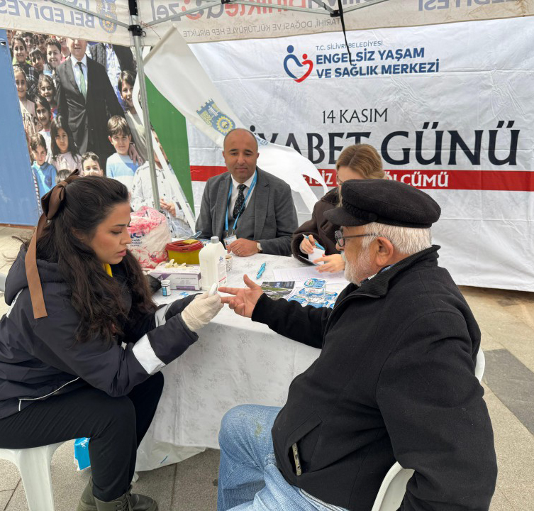 Silivri Belediyesi, Diyabet Günü’nde Ücretsiz Şeker Ölçümü Hizmeti Sağladı